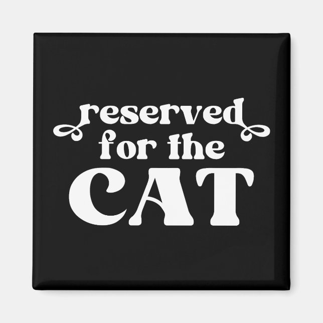 Aimant Réservé Pour Le Chat (Devant)