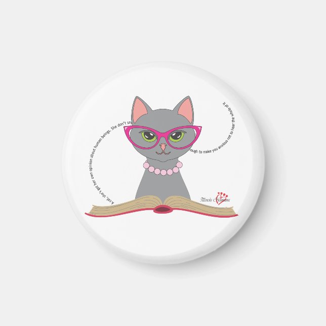 Aimant Réserver l'aimant de chat (Devant)