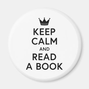 Aimant Réservez Calme et lisez un livre
