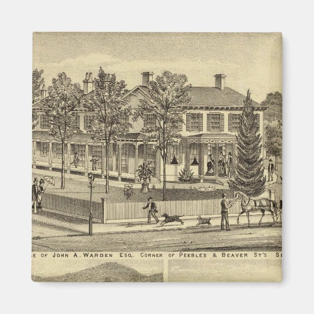 Aimant Résidence de John A Warden Sewickley (Devant)