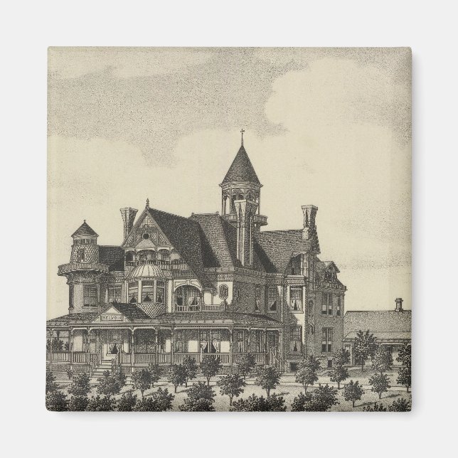 Aimant Résidence de John D Knox, Topeka, Kansas (Devant)