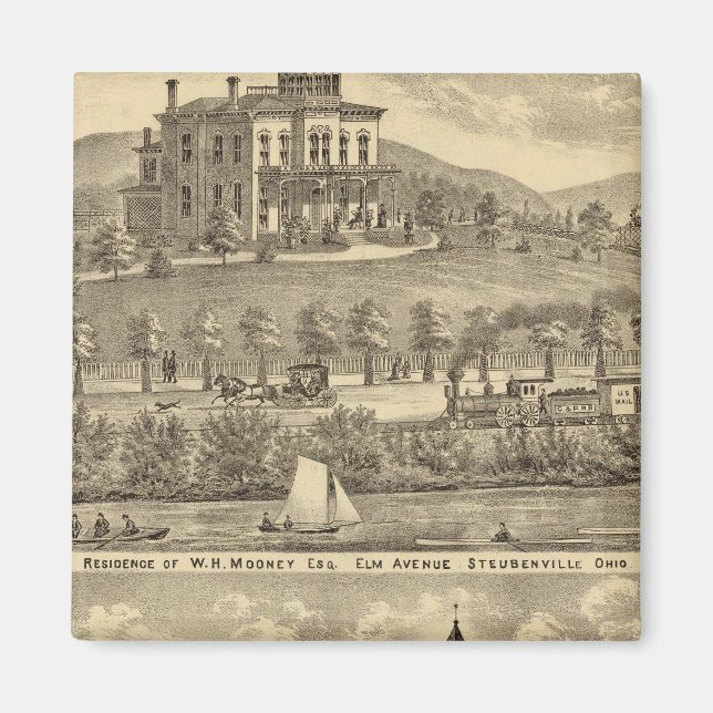 Aimant Résidence de WH Mooney (Devant)