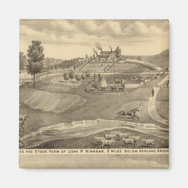 Aimant Résidence et ferme stock (Devant)