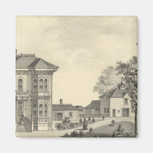 Aimant Résidence Laugenour, Woodland (Devant)