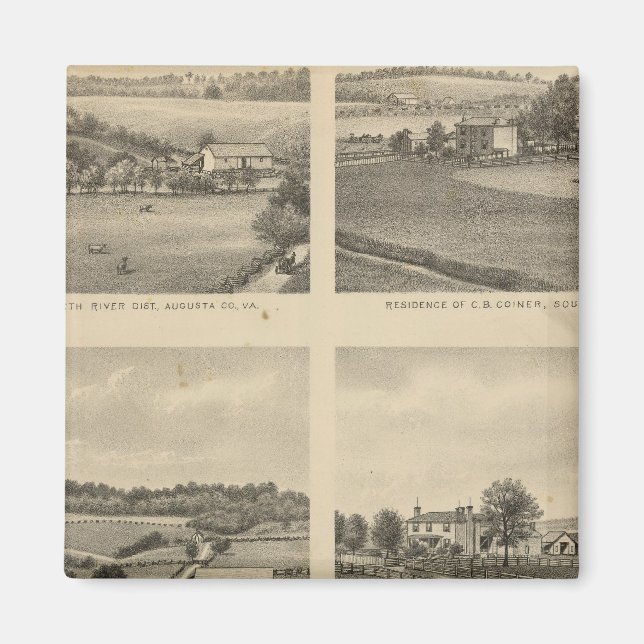 Aimant Résidences du comté d'Augusta (Devant)