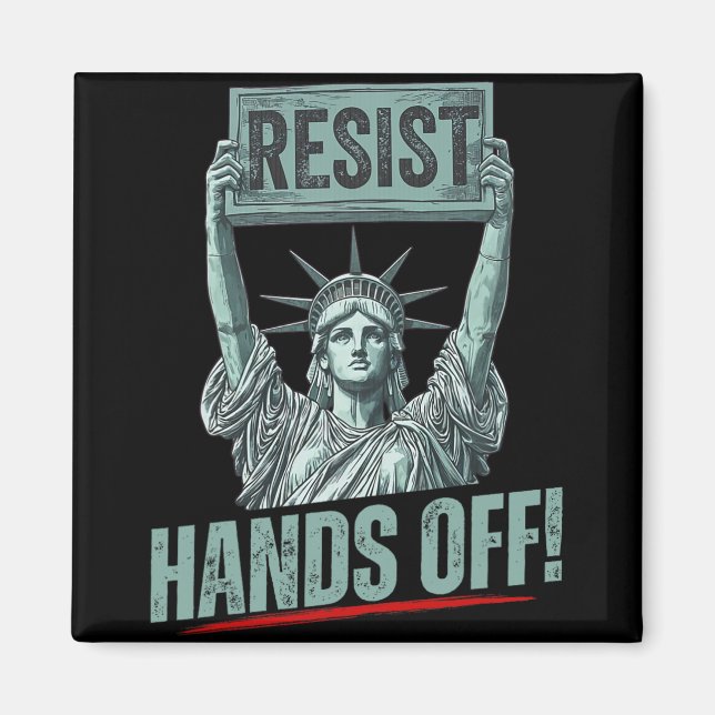 Aimant Résiste Statue De La Liberté Mains Hors Prot (Devant)
