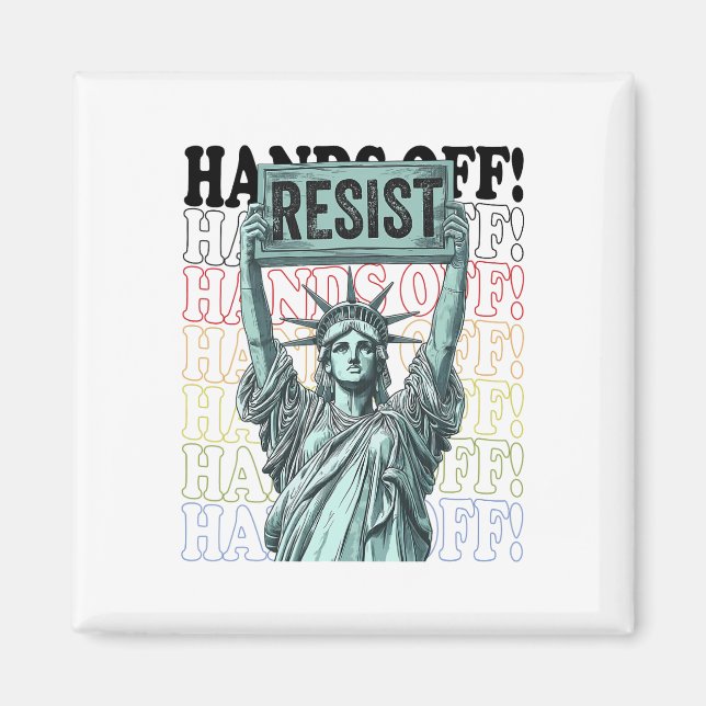 Aimant Résiste Statue De La Liberté Mains Hors Prot (Devant)