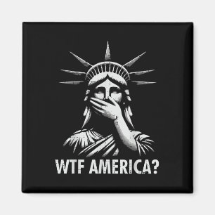 Aimant Résister À La Manifestation Wtf America Statue Lib
