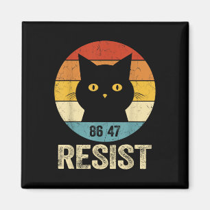Aimant Résister Anti Trump Tee Retro Résister Anti Trump