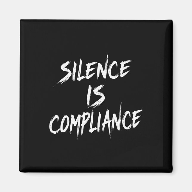 Aimant Résister au silence de Trump, c'est respecter (Devant)