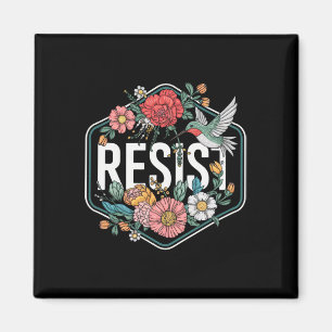 Aimant Résister Fleur Protester Trump Anti Trump 1 