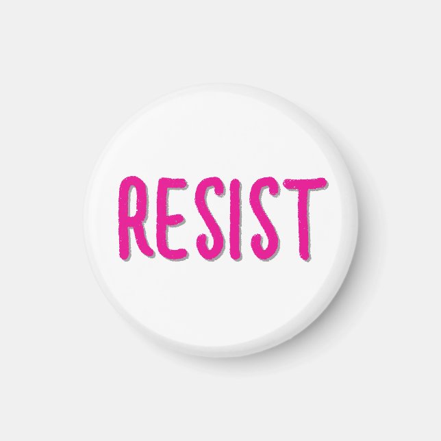Aimant Résister Résistance Rose (Devant)