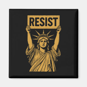 Aimant Résister Statue de la Liberté Rebelle Protestation