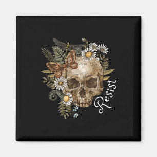 Aimant Résistez à un crâne subtil et anti-Trump, à une fl