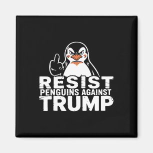 Aimant Résistez Aux Penguins Contre Trump Tarifs Douanier