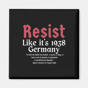 Aimant Résistez comme c'est 1938 Allemagne 10
