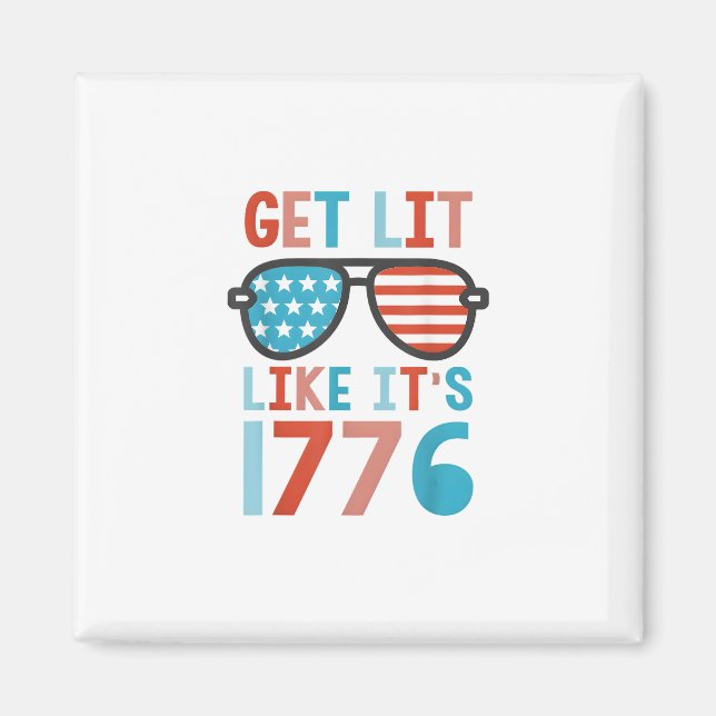 Aimant Résistez comme c'est en 1776 (Devant)