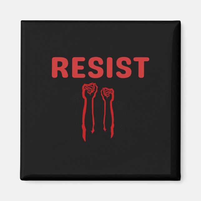 Aimant Résistez D'Abord À Faire Partie De La Résistance A (Devant)