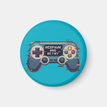 Respawn and Retry - Retro Gaming Glitch Art