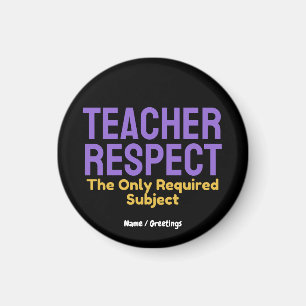 Aimant Respect des enseignants La seule matière requise É