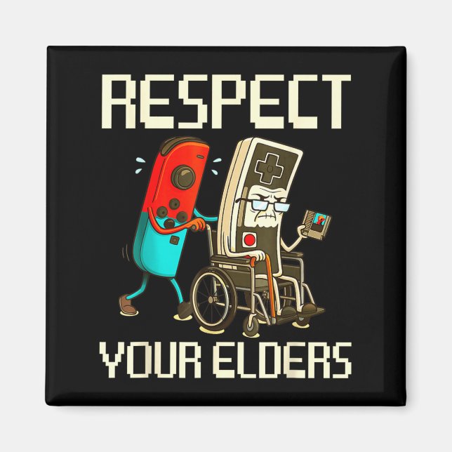 Aimant Respect Your Elders Gaming Clic  (Devant)