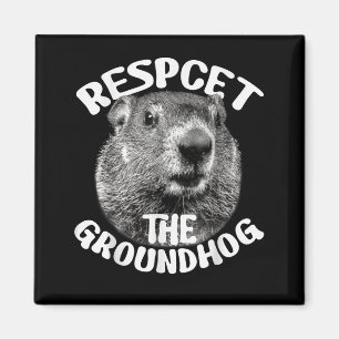 Aimant Respecter la marmotte Jour de la marmotte _1
