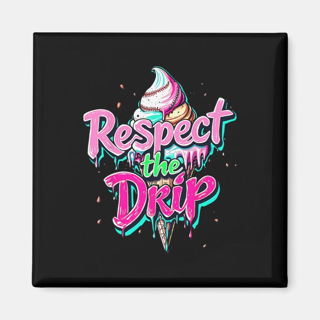 Aimant Respectez le goutte Bysebyll Cône de glace Drip Ho (Devant)