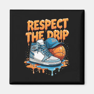 Aimant Respectez le style de rue des baskets avec Drip Sk