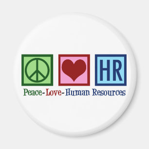 Aimant Ressources humaines Peace Love HR