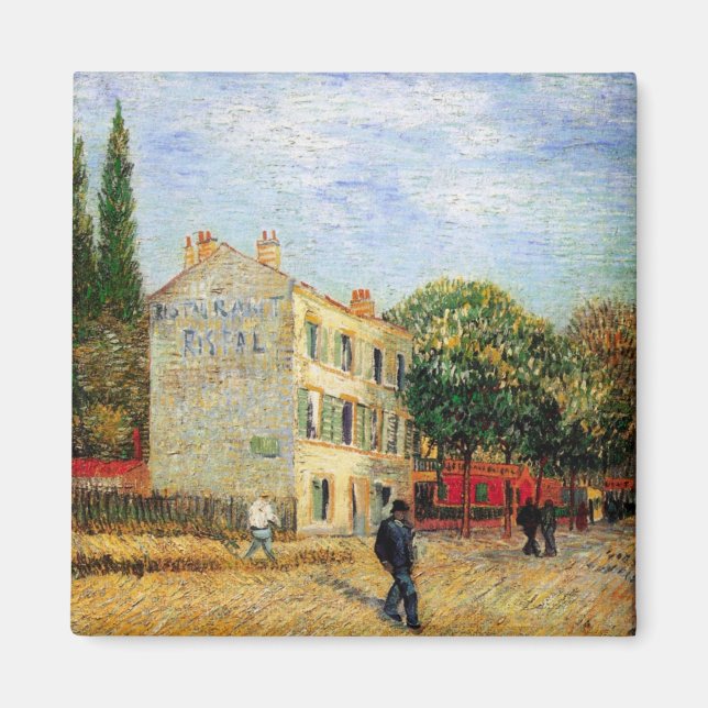 Aimant Restaurant Rispal à Asnieres par Vincent van Gogh (Devant)