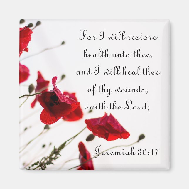 Aimant Restaurer la santé et guérir les blessures (Devant)