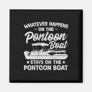 Aimant Reste sur le bateau ponton Drôle de capitaine de b