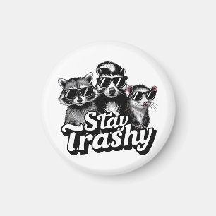 Aimant Reste Trashy Lunettes de soleil Art Raton laveur O