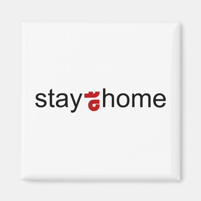 Aimant Restez à la maison (Devant)