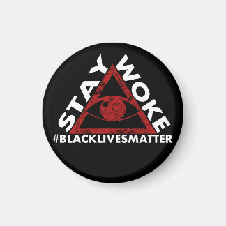 Aimant Restez au travail #blacklivesmatter Manifestation