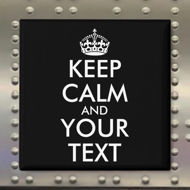 Aimant Restez calme et continuez - Créez votre propre (Créateur téléchargé)