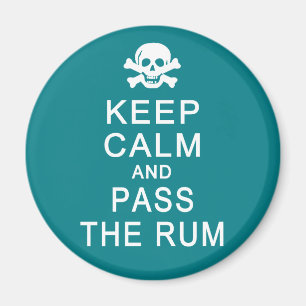 Aimant Restez Calme et passez l'aimant rhum