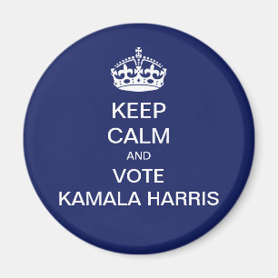 Aimant Restez calme et votez Kamala Harris