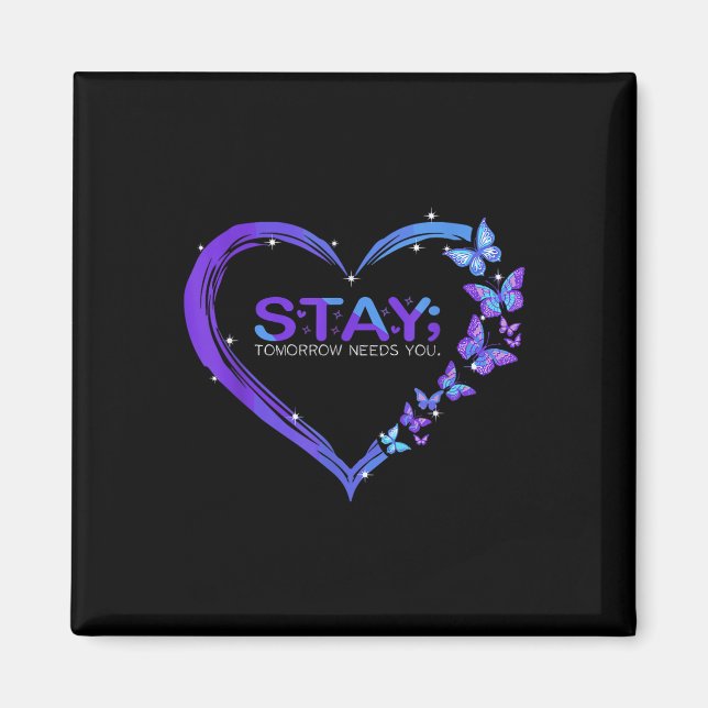 Aimant Restez sensibilisé au suicide Demain aura besoin d (Devant)