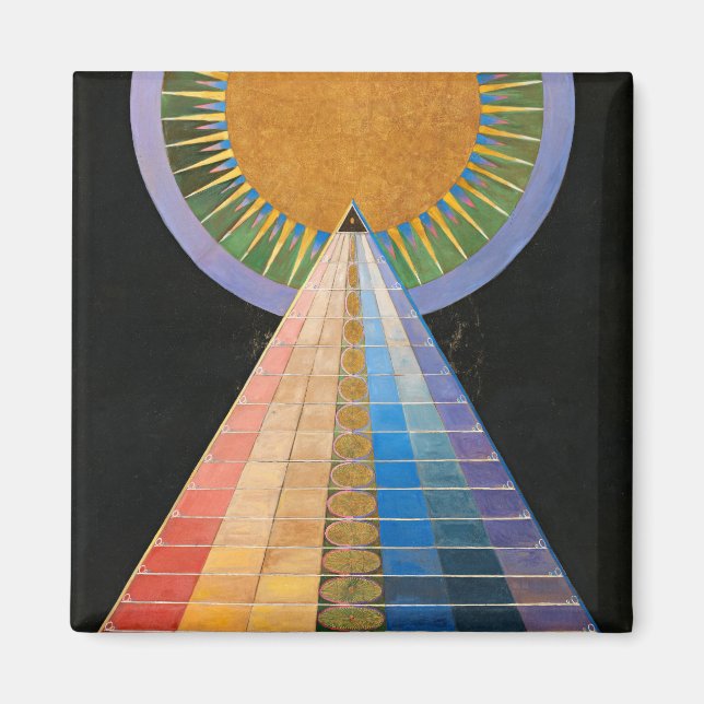 Aimant Retable, Groupe X, No.1 par Hilma af Klint (Devant)