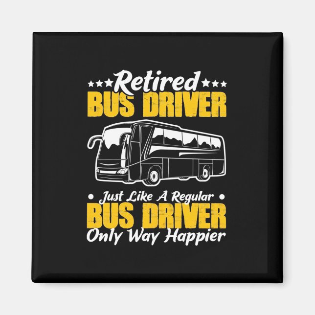 Aimant Retired Bus Driver (Devant)