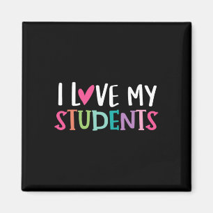 Aimant Retour à l'école J'aime mes élèves Enseignantes Fe