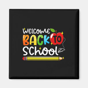 Aimant Retour À L'École Premier Jour De L'École Enseignan