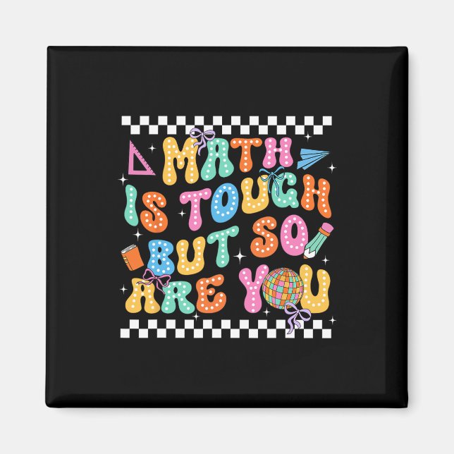 Aimant Retour à l'école Prof de maths Les maths c'est dur (Devant)