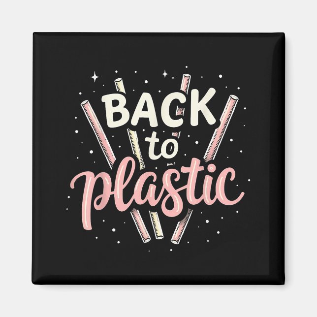 Aimant Retour au plastique  (Devant)
