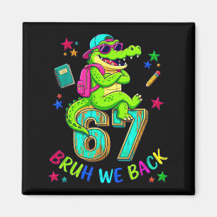 Aimant Retour Frère 67 Alligator Premier Jour D'école Enf