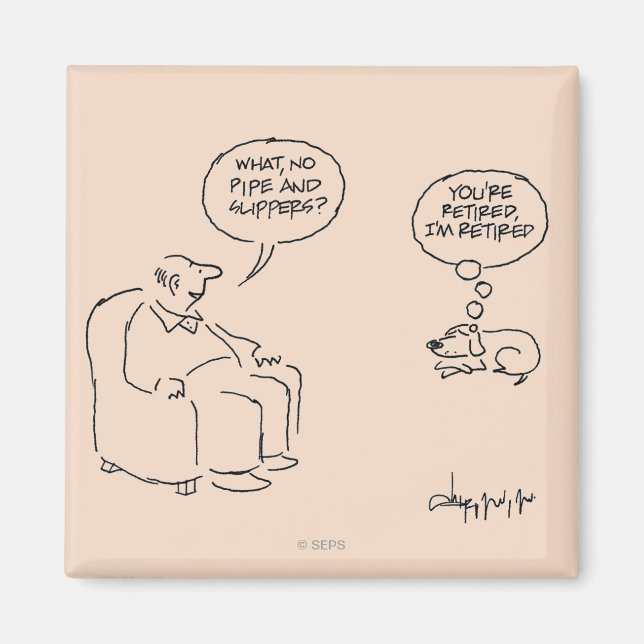 Aimant Retraité (Devant)