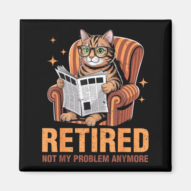 Aimant Retraite 2026 Retraité 2026 Plus Mon Problème (Devant)