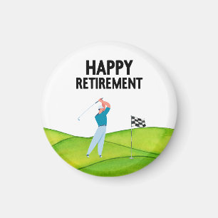 Aimant Retraite de golf pour golfeur