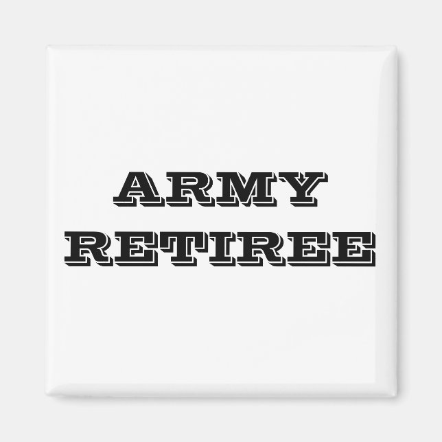 Aimant Retraite de l'Armée de l'aimant (Devant)